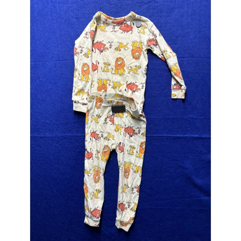 Disneycore‎ Toddler Baby Gap Lion King Pajama Set 2T Cream